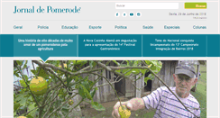 Desktop Screenshot of jornaldepomerode.com.br
