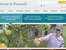 Tablet Screenshot of jornaldepomerode.com.br